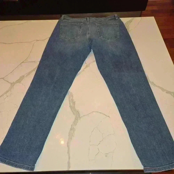 Eileen Fisher Womens Straight Leg Mid Rise Stretch Jean Size 10 - Picture 6 of 8